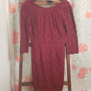 Long sleeve lace dress